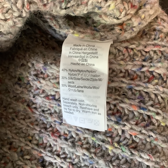 Madewell Colorfleck Ribbed Turtleneck Sweater XXS - Picture 4 of 4